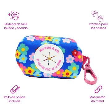 ポルタボルサス カラーフラワー - アガタ・ルイス・デ・ラ・プラダ（COLOR FLOWERS POOP BAG HOLDER - Agatha Ruiz de la Prada）の画像