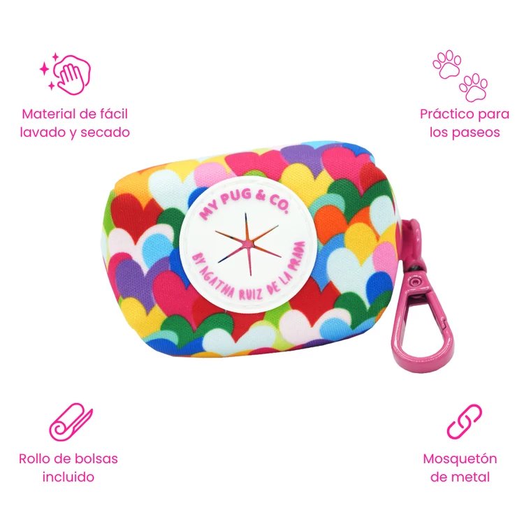 ポルタボルサス ポップハート - アガタ・ルイス・デ・ラ・プラダ（POP HEARTS POOP BAG HOLDER - Agatha Ruiz de la Prada）の画像