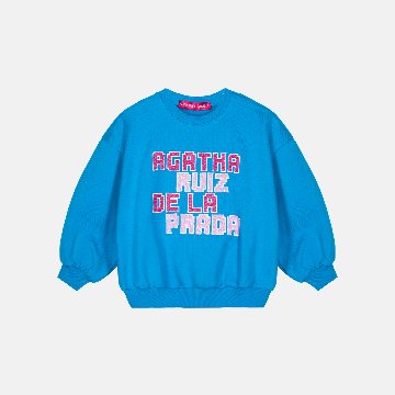 ロボット トレーナー ブルー アガタ・ルイス・デ・ラ・プラダ　(ROBOTS SWEAT-SHIRT BLUE - Agatha Ruiz de la Prada)の画像