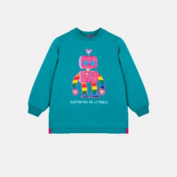 ロボット トレーナー アガタ・ルイス・デ・ラ・プラダ (ROBOTS SWEAT-SHIRT OIL - Agatha Ruiz de la Prada)の画像