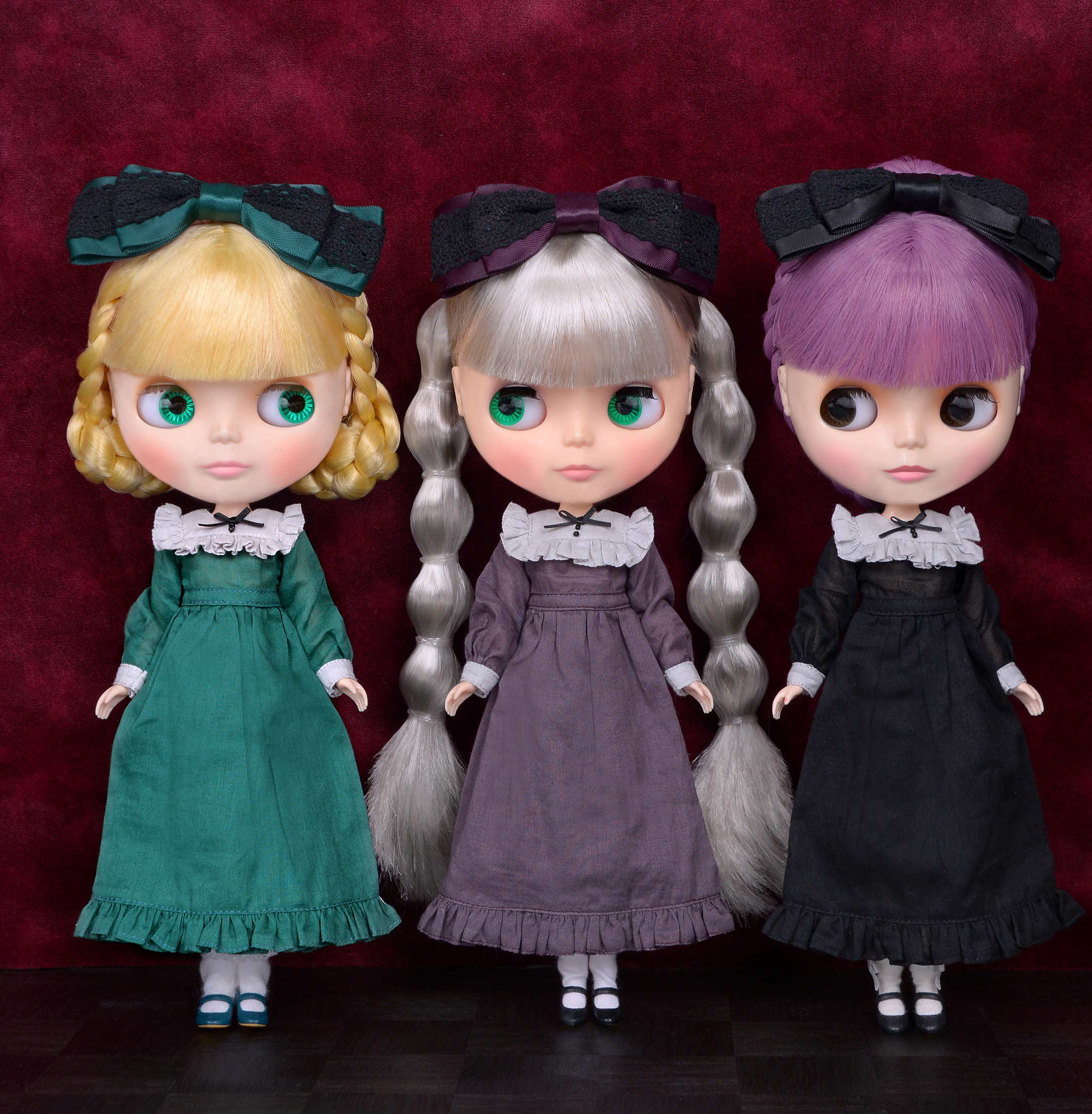 送料無料！『フリルヨークロングワンピースセット』（ネオ）の画像