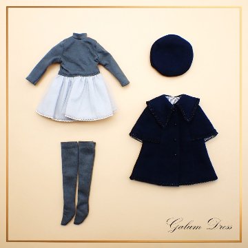 Galumドレスコレクション-12　ケープスリーブコートドレスセット(22cmサイズ) の画像