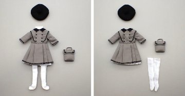 Galumドレスコレクション-6　セーラーカラーワンピースドレスセット(22cmサイズ) の画像