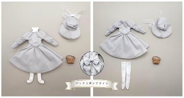 Galumドレスコレクション-19　フレアースカートワンピースドレスセット(22cmサイズ) の画像