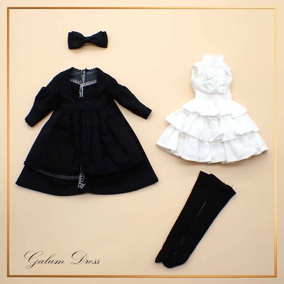 Galumドレスコレクション-22　フロントオープンワンピースドレスセット(22cmサイズ) の画像