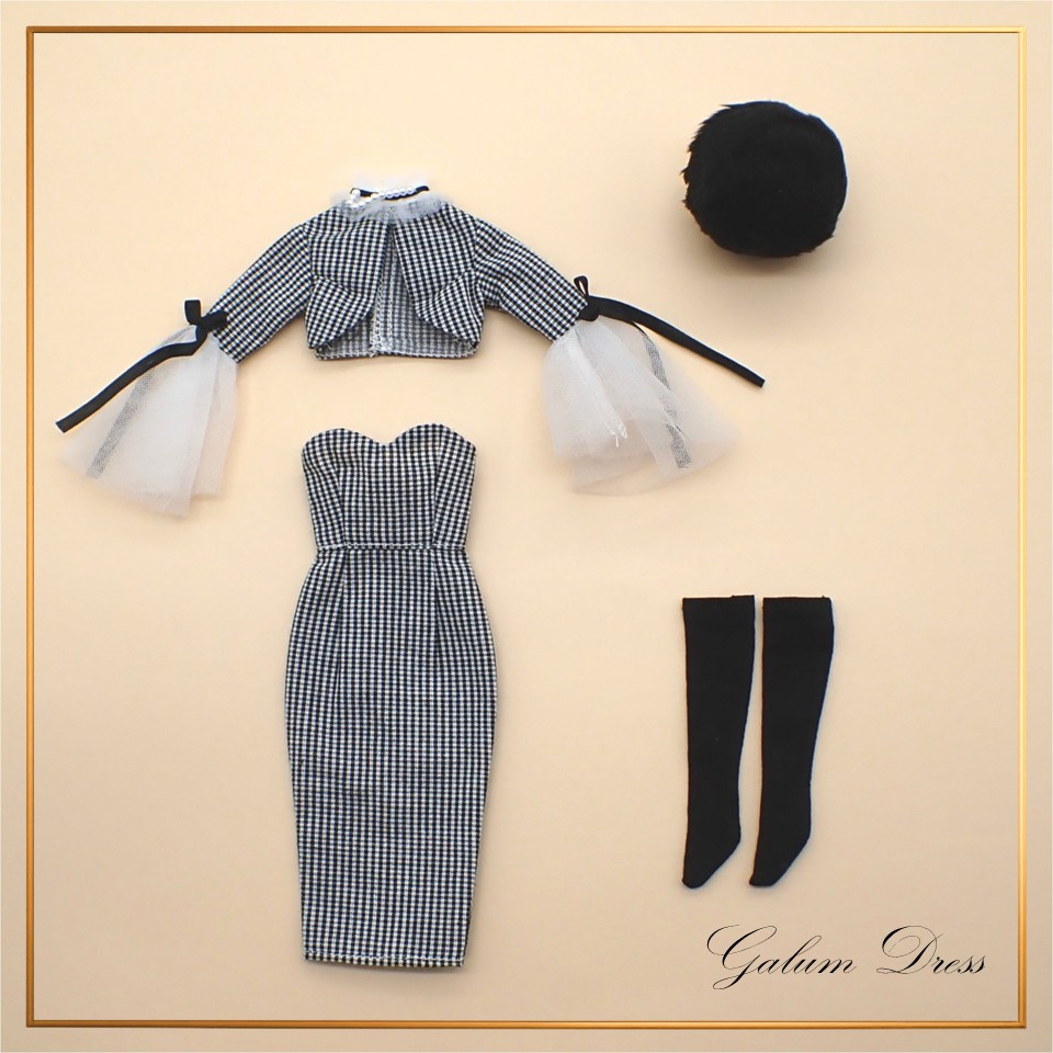 Galumドレスコレクション-29ND　ボレロツーピースドレスセット(27cmサイズ) の画像