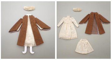 Galumドレスコレクション-30　オープンショルダーコートドレスセット(22cmサイズ) の画像