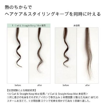 【特許成分トステア配合】「ティースラッシュ カール＆ストレートキープミスト」200ml/500ml 史上初のヘアアイロン用トリートメントミストの画像