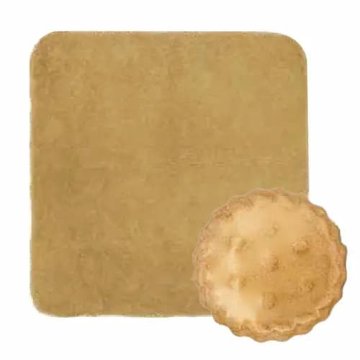 ギフト・販促用「ビスケットハンカチタオル 圧縮タオルハンカチ」100個セット ギフト箱入 まるでビスケット！綿100％の画像