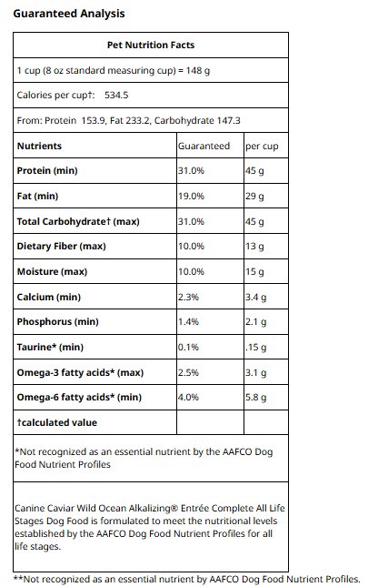 🔶3月中旬入荷予定🔶613-（ケイナイン・キャビア）ワイルド オーシャン＜グルテンフリー＞🐕DOG【10㎏】🐟ニシンの画像