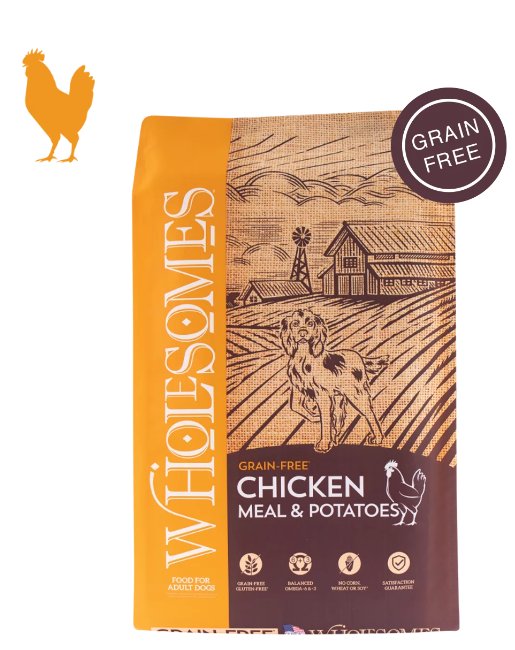 🔶℡受注後お取り寄せ／１㎏は在庫有り🔶142-ホールサムズ＜グレインフリー＞チキン＆ポテト🐕DOG【15.9 ㎏】-🐓の画像