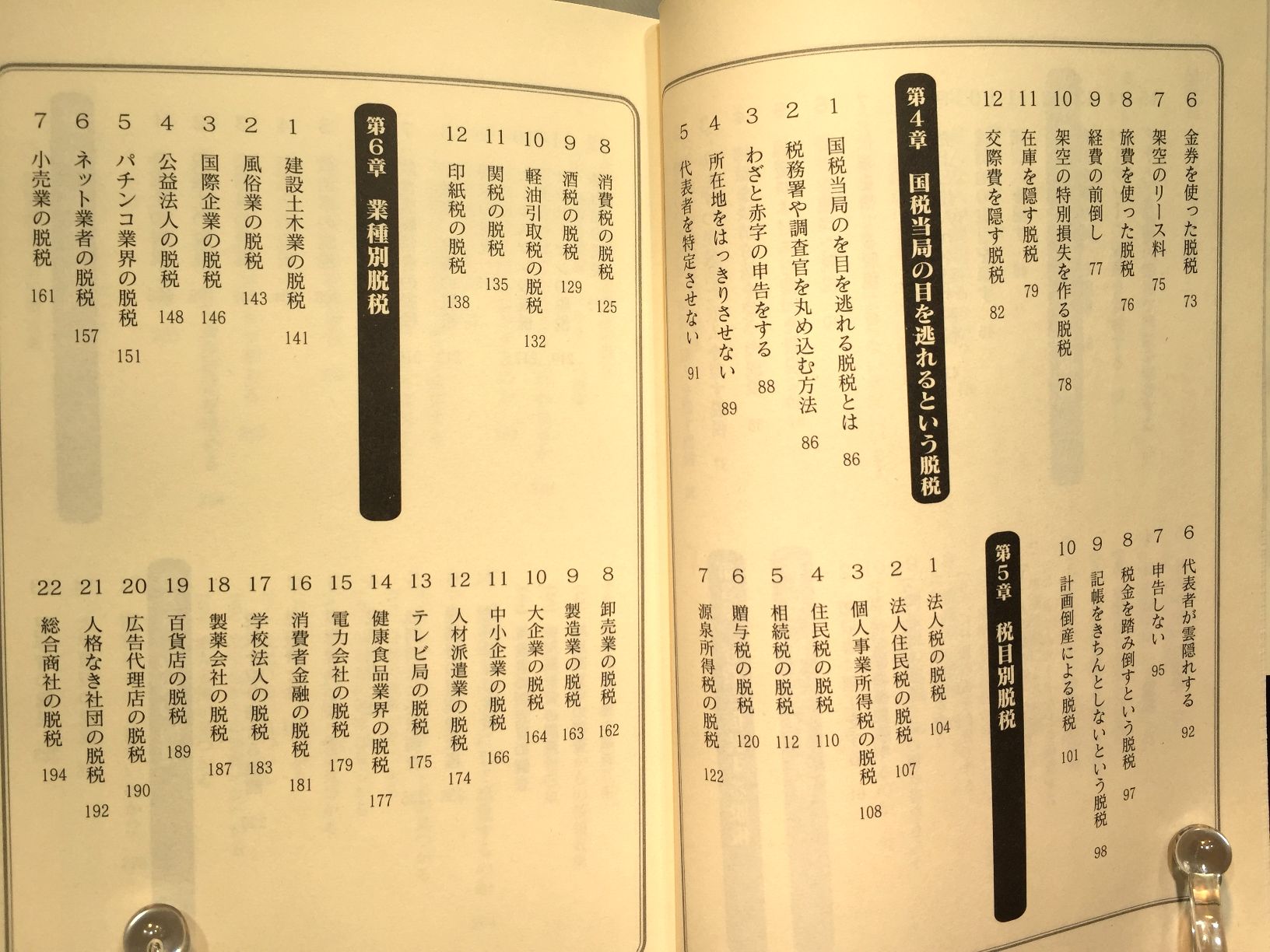 脱税ハンドブックの画像