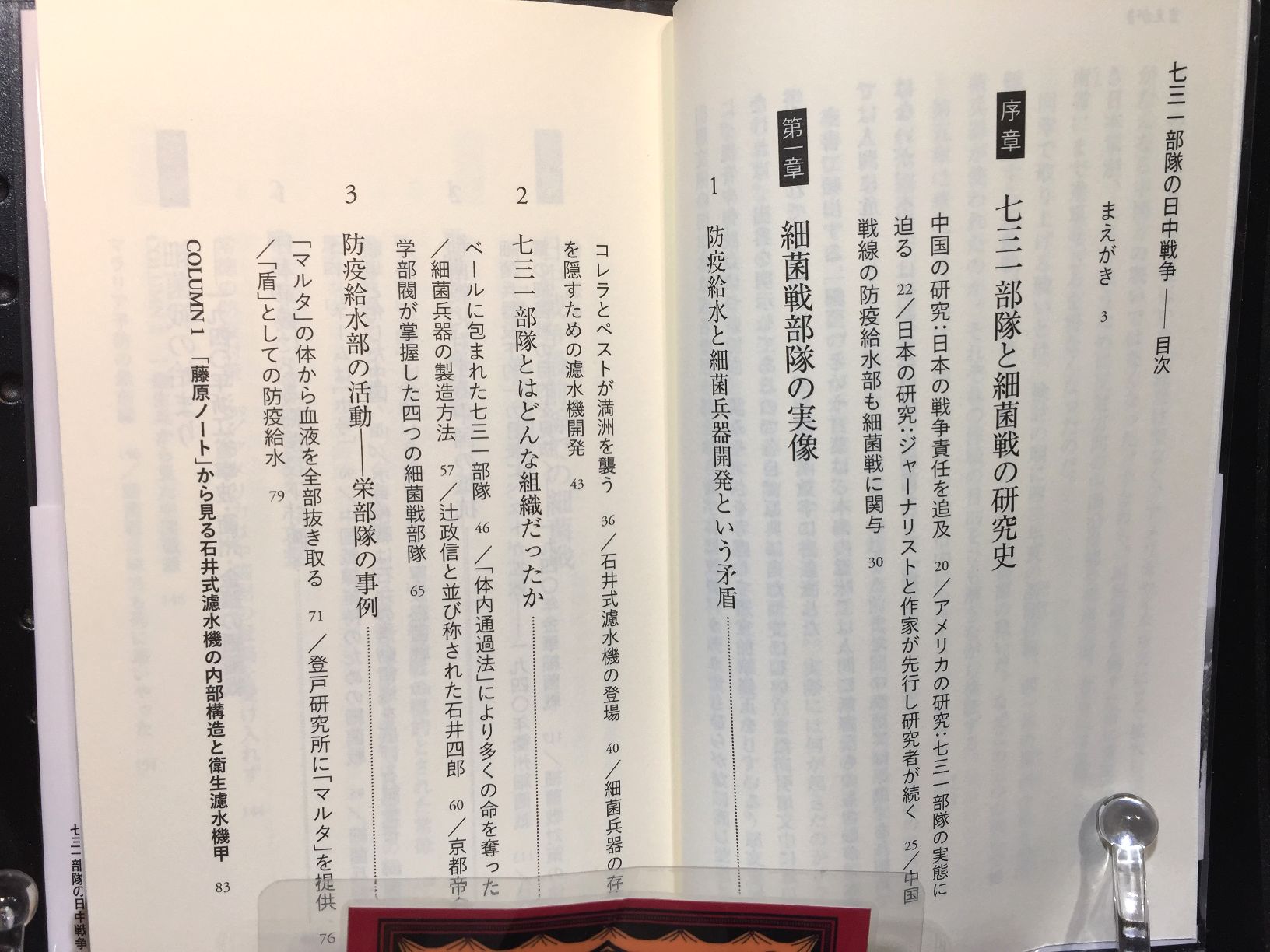 七三一部隊の日中戦争　敵も味方も苦しめた細菌戦の画像