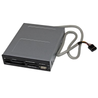 35FCREADBK3　StarTech　3.5インチ フロントベイ内蔵型 USB 2.0 マルチメディアメモリーカードリーダー　22-in-1　ブラックの画像