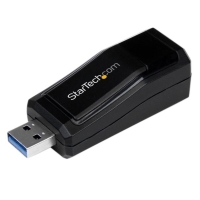 USB31000NDS　StarTech　USB 3.0?Gigabit Ethernet LANアダプタ (ブラック)　USB SuperSpeed(オス)?RJ45(メス)有線LANアダプタの画像