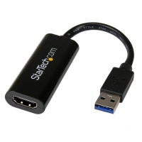 USB32HDES　StarTech　スリムタイプ USB 3.0?HDMI変換アダプタ　外付けディスプレイ増設アダプタ　USB 3.0 A(オス)?HDMI(メス)　1920x1200/ 1080pの画像