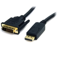 DP2DVI2MM6　StarTech　1.8m DisplayPort-DVI変換ケーブル (黒) ディスプレイポート オス DVI-D (25ピン) オス DP-DVIケーブル ブラックの画像