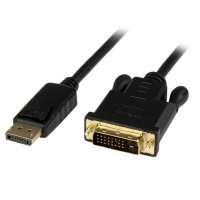 DP2DVIMM3BS　StarTech　91cm DisplayPort-DVIアクティブケーブル (黒) DP DVI変換ケーブル ディスプレイポート オス DVI-D (25ピン) オスの画像