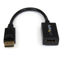 DP2HDMI2　StarTech　DisplayPort(オス)?HDMI(メス)変換アダプタ (黒)　ディスプレイポート/ DP?HDMI変換ケーブル　1920x1200　5.1ch音声出力対応の画像