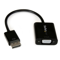 DP2VGA3　StarTech　DisplayPort(オス)?VGA(メス)変換アダプタ (黒)　ディスプレイポート/ DP?VGA (D-Sub15ピン) 変換ケーブル　ブラックの画像