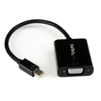 MDP2VGA2　StarTech　Mini DisplayPort 1.2?VGA変換アダプタ　ミニディスプレイポート/ mDP/ Mini DP オス?VGA/ RGB (D-Sub15ピン)メスの画像
