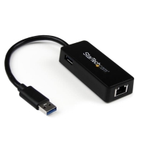 USB31000SPTB　StarTech　USB 3.0?Gigabit Ethernet LANアダプタ ブラック (USBポート x1付き)の画像