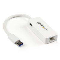 USB31000SPTW　StarTech　USB 3.0?Gigabit Ethernet LANアダプタ ホワイト (USBポート x1付き)の画像