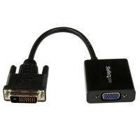 DVI2VGAE　StarTech　DVI-D - VGAアクティブ変換アダプタ/フォーマットコンバータ DVI-D オス - VGA/ D-Sub15ピン メス USBバスパワー対応 ブラックの画像