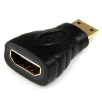 HDACFM　StarTech　HDMI - ミニHDMI変換アダプタ HDMI メス - mini HDMI オス mini HDMI対応カメラをフルHD対応テレビやモニターと接続の画像