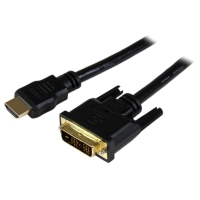 HDDVIMM150CM　StarTech　1.5m HDMI-DVI-D変換ケーブル　HDMI(19ピン)?DVI-D(19ピン)　オス/オスの画像