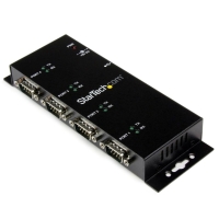 ICUSB2324I　StarTech　ウォールマウント型産業用 USB - 4ポートRS232Cシリアル変換ハブ DINレールクリップ付きの画像