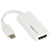 CDP2HDW　StarTech　USB-C - HDMI変換アダプタ(ホワイト) USB 3.1 Type-C(オス) - HDMI(メス)ビデオコンバータ 4K解像度に対応の画像