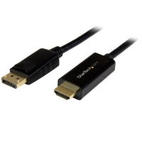 DP2HDMM1MB　StarTech　DisplayPort - HDMI変換ケーブル 1m 4K解像度/UHD対応 DP - HDMIアダプタ(ケーブル内蔵) オス/オスの画像