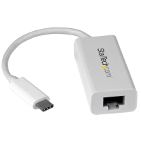 US1GC30W　StarTech　USB-C接続ギガビット有線LAN変換アダプタ ホワイト USB 3.1 Type-C(オス) - RJ45(メス) USB 3.1 Gen 1 (5Gbps)の画像