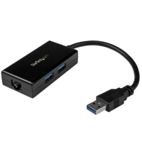 USB31000S2H　StarTech　USB 3.0 - ギガビットイーサネット有線LANアダプタ USBハブ(2ポート)内蔵の画像