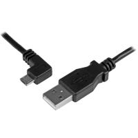 USBAUB2MLA StarTech 充電＆同期用 Micro USBケーブル 2m L型左向き USB A オス - USBマイクロ オス 24AWG画像
