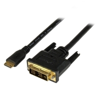 HDCDVIMM1M　StarTech　Mini HDMI - DVI-D変換ケーブル 1m ミニHDMI(19ピン) オス- DVI-D(19ピン) オス 1920x1200の画像