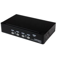 SV431DUSBU　StarTech　1Uラックマウント対応 4ポート シングルVGAディスプレイ対応USB接続KVMスイッチ(PCパソコンCPU切替器) OSD機能の画像