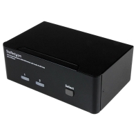 SV231DPDDUA　StarTech　2ポート デュアルDisplayPort対応USB接続KVMスイッチ(PC切替器) 2ポートUSB 2.0 ハブ搭載 解像度2560x1600 60Hz対応の画像