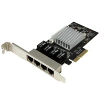 ST4000SPEXI　StarTech　4ポート ギガビットイーサネット増設PCI Express LANカード Intel I350チップセット搭載NIC/ネットワークアダプタカードの画像