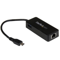 US1GC301AU　StarTech　USB-C接続ギガビット有線LAN変換アダプタ(USB 3.0ポート x1付き) USB 3.1 Type-C(オス) - RJ45(メス)の画像