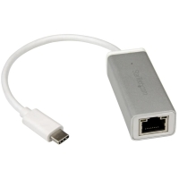 US1GC30A　StarTech　USB-C接続ギガビット有線LAN変換アダプタ シルバー USB 3.1 Type-C(オス) - RJ45(メス) USB 3.1 Gen 1 (5Gbps)の画像