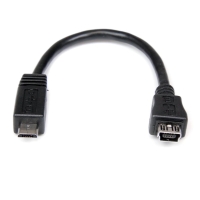 UUSBMUSBMF6　StarTech　15cm Micro USB - Mini USB 変換アダプタケーブル マイクロUSB(オス) - ミニUSB(メス)の画像
