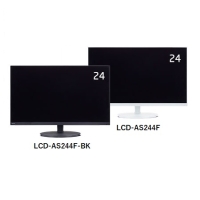NEC 24型 3辺狭額縁VAワイド液晶ディスプレイ（白色） LCD-AS244Fの画像