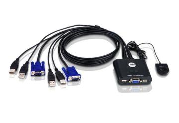 ATEN　CS22U　ATEN製 2ポートケーブル一体型KVMスイッチ USBタイプ画像