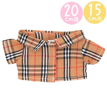 チェックシャツB　15cm/20cmの画像
