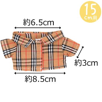 チェックシャツB　15cm/20cmの画像