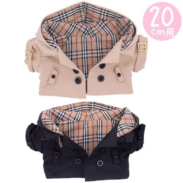 フード付きトレンチコート　20cmの画像
