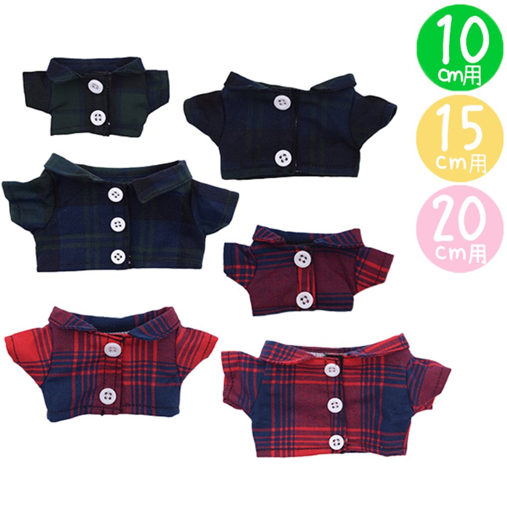 チェックシャツ　10cm/15cm/20cmの画像