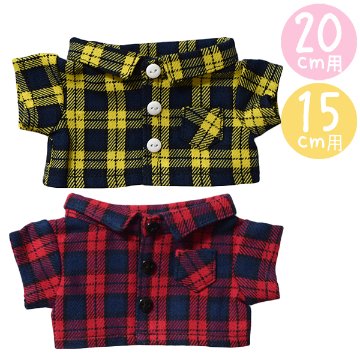 チェックシャツ　20cmの画像